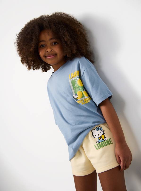 Buy Blue Hello Kitty Lemon Graphic T-Shirt & Shorts Set 10 years